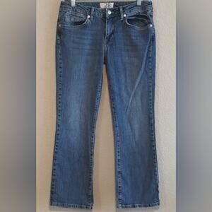 Free People We The Free Liv Flare Crop Darkwash Denim Jeans 28  OB1417538